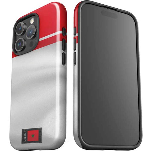Morocco Soccer Flag iPhone 16 Pro Impact Case